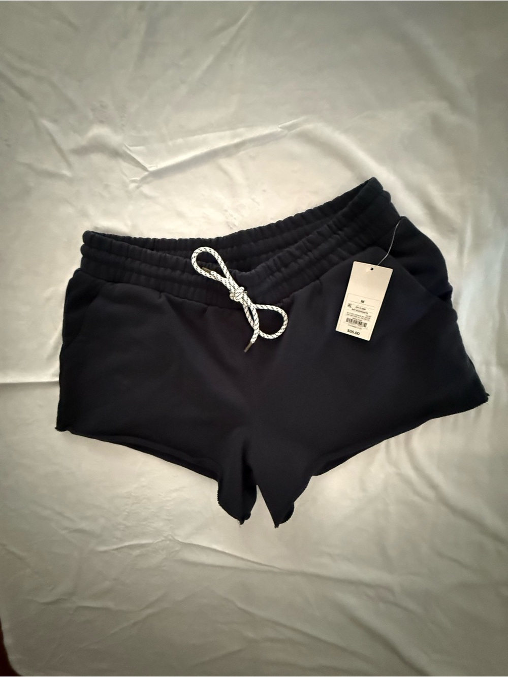 Parke x Target Navy Blue Mid Rise Boxer Drawstring Sweat Shorts Sweatshorts - Picture 6 of 9